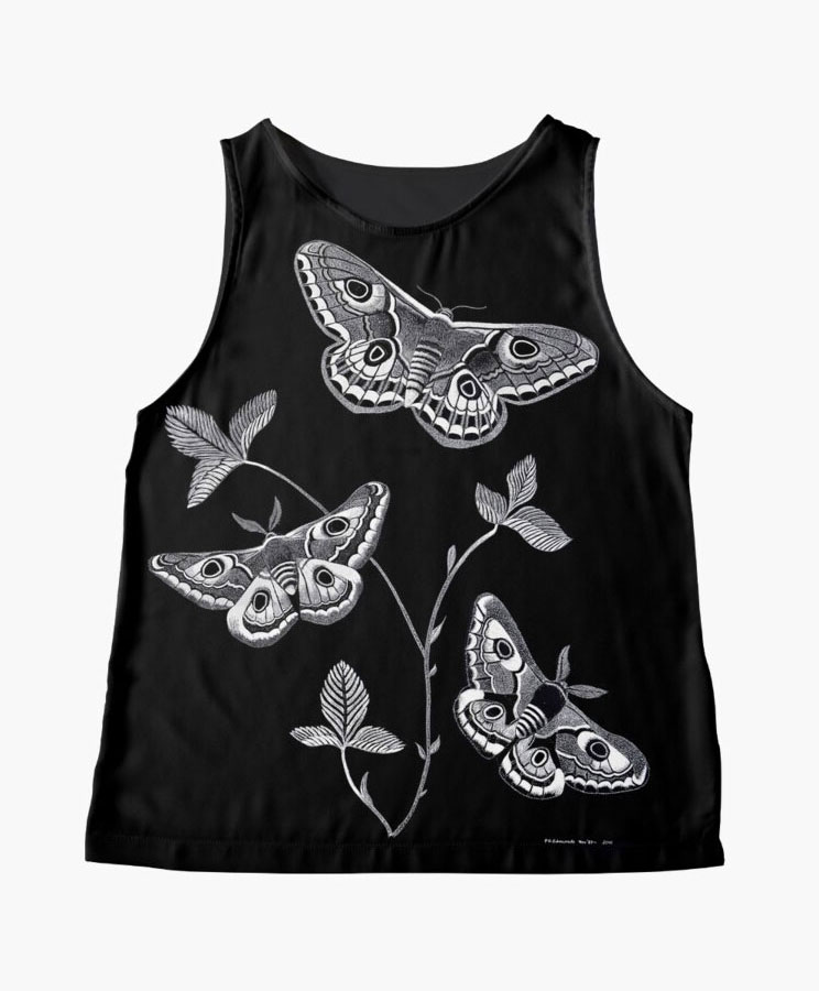 Butterfly_top2 Butterflies Sleeveless Top